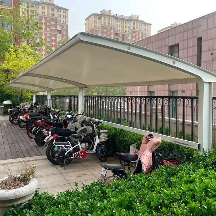 荆州膜结构电动车棚